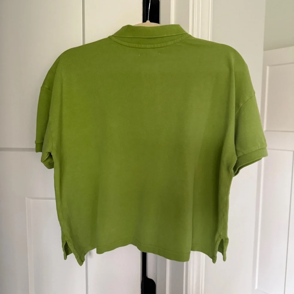 NWT Tuckernuck Peridot Green Pique Holmes Boyfriend Polo New - Picture 6 of 6